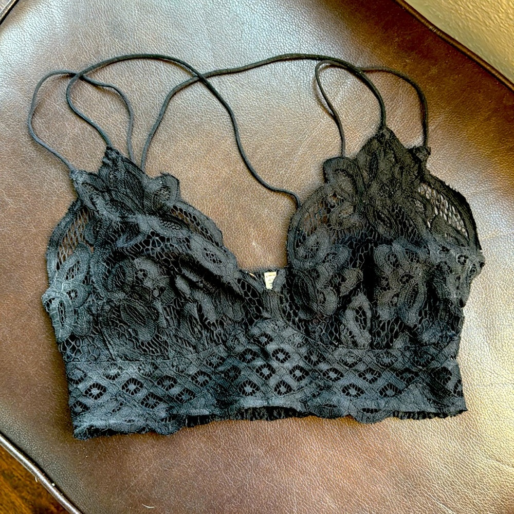 Free people black bralette